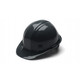 Pyramex Safety HP14111 SL Series Hard Hat - Black-Standard Shell 4 Pt Ratchet Suspension