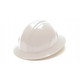 Pyramex Safety HP26110 SL Series Full Brim Hard Hat - White-Full Brim 6 Pt Ratchet Suspension