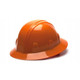Pyramex Safety HP26140 SL Series Full Brim Hard Hat - Orange-Full Brim 6 Pt Ratchet Suspension