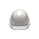 Pyramex Safety HP44116S Ridgeline Cap Style Hard Hat - Shiny White Graphite Pattern -Ridgeline Cap Style 4 Pt Ratchet Suspension