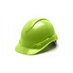 Pyramex Safety HP44131 Ridgeline Hard Hat - Hi Vis Green-Ridgeline Cap Style 4 Pt Ratchet Suspension