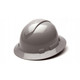 Pyramex Safety HP54112 Ridgeline Hard Hat - Gray-Ridgeline Full Brim 4 Pt Ratchet Suspension