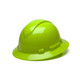 Pyramex Safety HP54131 Ridgeline Full Brim Hard Hat - Hi Vis Lime-Ridgeline Full Brim 4 Pt Ratchet Suspension
