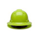Pyramex Safety HP54131 Ridgeline Full Brim Hard Hat - Hi Vis Lime-Ridgeline Full Brim 4 Pt Ratchet Suspension