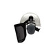 Pyramex Safety FORKIT10 Forestry Kit White Ridgeline Cap Style Hard Hat, S1060, CM6010, HHABCMR