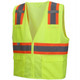 Pyramex Safety RVZ2310 Type R - Class 2 Hi-Vis Lime Safety Vest