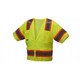 Pyramex Safety RVZ3410 Safety Vest - Hi-Vis Lime ANSI Type R Class 3