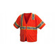 Pyramex Safety RVZ3520 Hi-vis Orange Safety Vest ANSI Type R Class 3