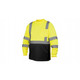 Pyramex Safety RLTS3110B T-Shirt - Hi-Vis Lime Long Sleeve T-Shirt ANSI Type R Class 3