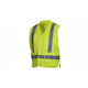 Pyramex Safety RCA2510 Safety Vest - Hi-Vis Lime Vest with Reflective Tape ANSI Type R Class 2