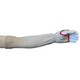 Cordova 3739G4T Sleeve  RipCord High-Tenacity Nylon 18 Inch With Thumb hole Cut Level A2 Black 100/Case