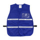 PIP 302-0500 ANSI Type R Class 2 Two-Tone Eleven Pocket Surveyors Vest with Solid Front and Mesh Back Yellow