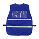 PIP 302-0500 ANSI Type R Class 2 Two-Tone Eleven Pocket Surveyors Vest with Solid Front and Mesh Back Yellow