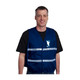 PIP 302-0500 ANSI Type R Class 2 Two-Tone Eleven Pocket Surveyors Vest with Solid Front and Mesh Back Yellow