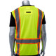 PIP 302-0650D ANSI Type R Class 2 Two-Tone Eleven Pocket Tech-Ready Mesh Surveyors Vest with Ripstop Black Bottom Front and "D" Ring Access Yellow