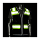 PIP 303-0500M ANSI Type R Class 3 Two-Tone Eleven Pocket Mesh Surveyors Vest Hi-Vis Yellow