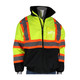 PIP 333-1745 ANSI Type R Class 3 Value Two-Tone, Black Bottom Bomber Jacket Hi-Vis Yellow