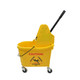 Janico 1012 35 Qt Yellow Mop Bucket With Down Press Wringer Combo