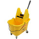 Janico 1012 35 Qt Yellow Mop Bucket With Down Press Wringer Combo