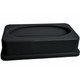 Janico 1023-04BK 23 Gal. Rectangular Garbage Can Lid with Drop In Spring Top