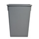 Janico 1023GY 23 Gal. Slim Jim Rectangular Garbage Can Grey