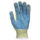 MCR Safety 93857M Memphis Hero, 7 Gauge Regular Weight Kevlar/Stainless Steel/Nylon, blue PVC single dotted