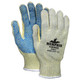 MCR Safety 93857M Memphis Hero, 7 Gauge Regular Weight Kevlar/Stainless Steel/Nylon, blue PVC single dotted