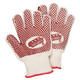 MCR Safety 9462K Red Brick, 2-ply, Heavy Loop-in Terry, 2-side Nitrile Blocks, 600 Degree F, Ladies