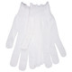 MCR Safety 9627XSM 13 Gauge String Knit, White 100% Polyester, Hemmed