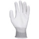 MCR Safety 96655XS 13 Gauge White Polyester Shell, White PU Palm and Fingertips