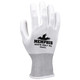 MCR Safety 9665XXS 13 Gauge White Nylon Shell, White PU Palm & Fingers