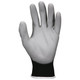 MCR Safety 9669S 13 Gauge Black Nylon Shell, Black PU PalmÂ and Fingers