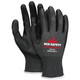 MCR Safety 96715S Latex Free, 15- Gauge Pepper/Salt Nylon Shell, Black Foam Nitrile Palm and Fingers