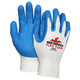 MCR Safety 9680S Memphis Flex Tuff, 10 Gauge Cotton/Polyester Shell, Blue Latex Palm & Fingertips