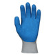 MCR Safety FT300S FlexTuff 10 Gauge Gray Cotton/Polyester, Blue Latex Palm and Fingertips