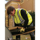 MCR Safety KV100M 13 gauge stretch DuPont Kevlar, Black nitrile palm & fingers, TPR back