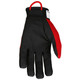 MCR Safety MR100M MCR Safety Multi-Task, Black synthetic leather palm & fingers, hook & loop closure, red back