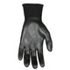 MCR Safety N9674S Ninja X -15 Gauge black Nylon/Lycra blend, black bi-polymer palm and fingertips