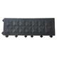 Ergo Advantage AG7-B 6" Closed Black Grit Tile