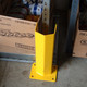 Savety Yellow V Shape Post Protectors, 3/16" Steel
