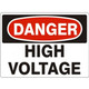 Safehouse Signs D-372631 High Voltage - Danger Sign, 10X14, Aluminum (.040)