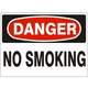 Safehouse Signs D-472324 No Smoking - Danger Sign, 7X10, Adhesive Vinyl