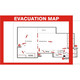Safehouse Signs EM-017 Map Holder For 11X17 Map With  2 Adhesive Strips, 12.5X18.5, Plastic (.040)