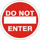Safehouse Signs FD-23 Do Not Enter Floor Decal, 17", Anti-Slip