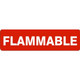 Safehouse Signs G4-26814 Flammable Sign, 4X20, Adhesive Vinyl