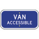 Safehouse Signs G-68AL3 Van Accessible - Handicapped Parking Sign, 6X12, Aluminum (.080)