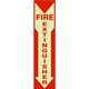 Safehouse Signs GL-26313 Fire Extinguisher Glow On Down Arrow, 4X20, Plastic Glow