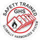 Safehouse Signs HM-GHS Ghs Safety Trained - Helmet / Hard Hat Markers, 2X2, Adhesive Vinyl