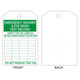 Safehouse Signs LT-201 Emergency Shower & Eye Wash Tags, 6X3, Laminated Tag Board