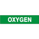 Safehouse Signs P-106-B Oxygen - Pipe Marker, 1.125X8, Adhesive Vinyl